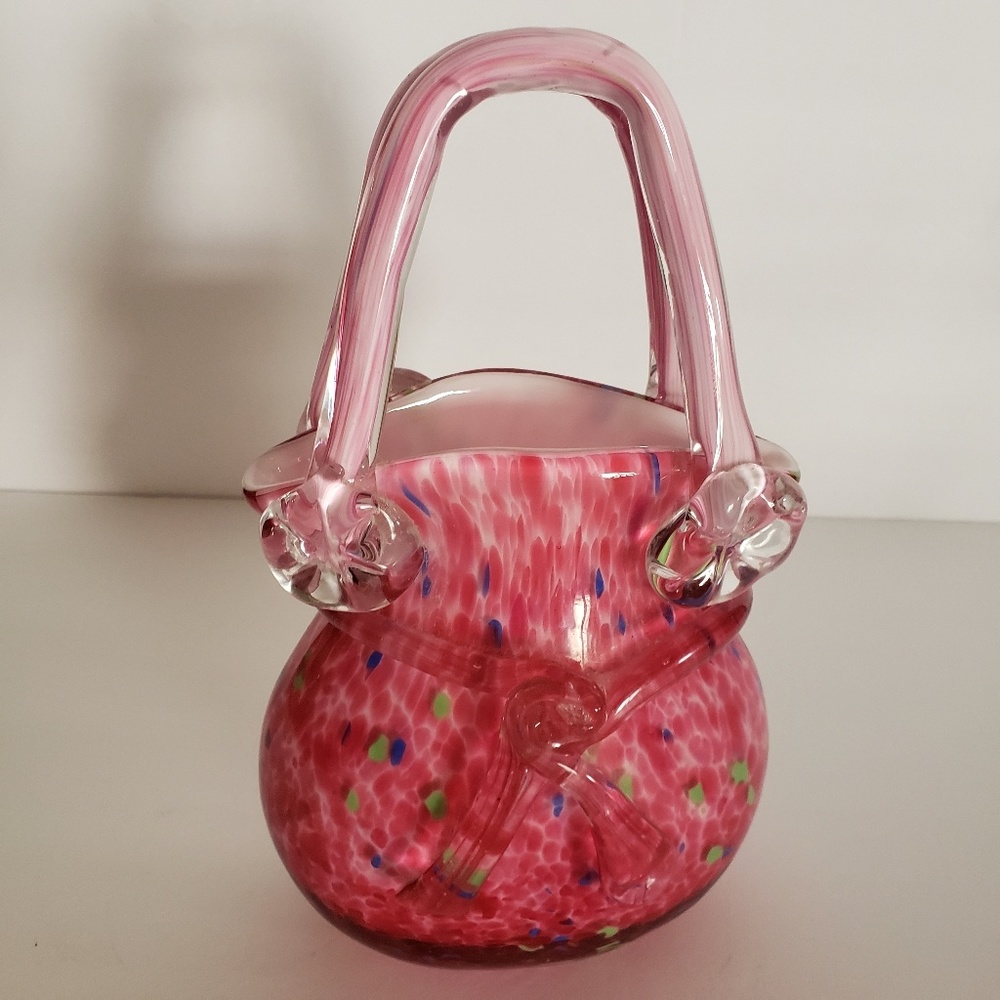 Hand Blown Glass Purse